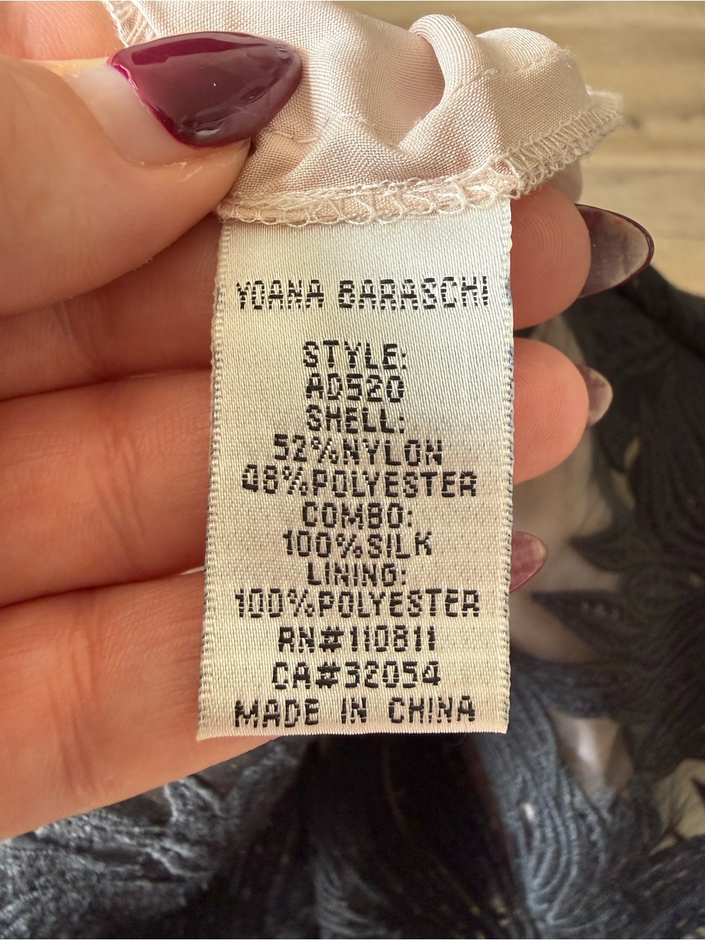 Yoana Baraschi x Anthropologie Black Lace Silk Blend Cocktail Dress - US 0 - Picture 5 of 5